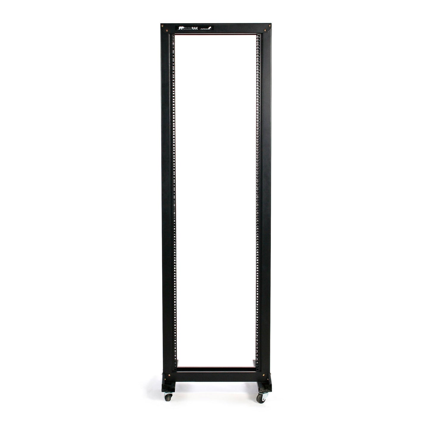 StarTech.com 2POSTRACK 42U 2 Post Open Frame Rack with Casters (Black)