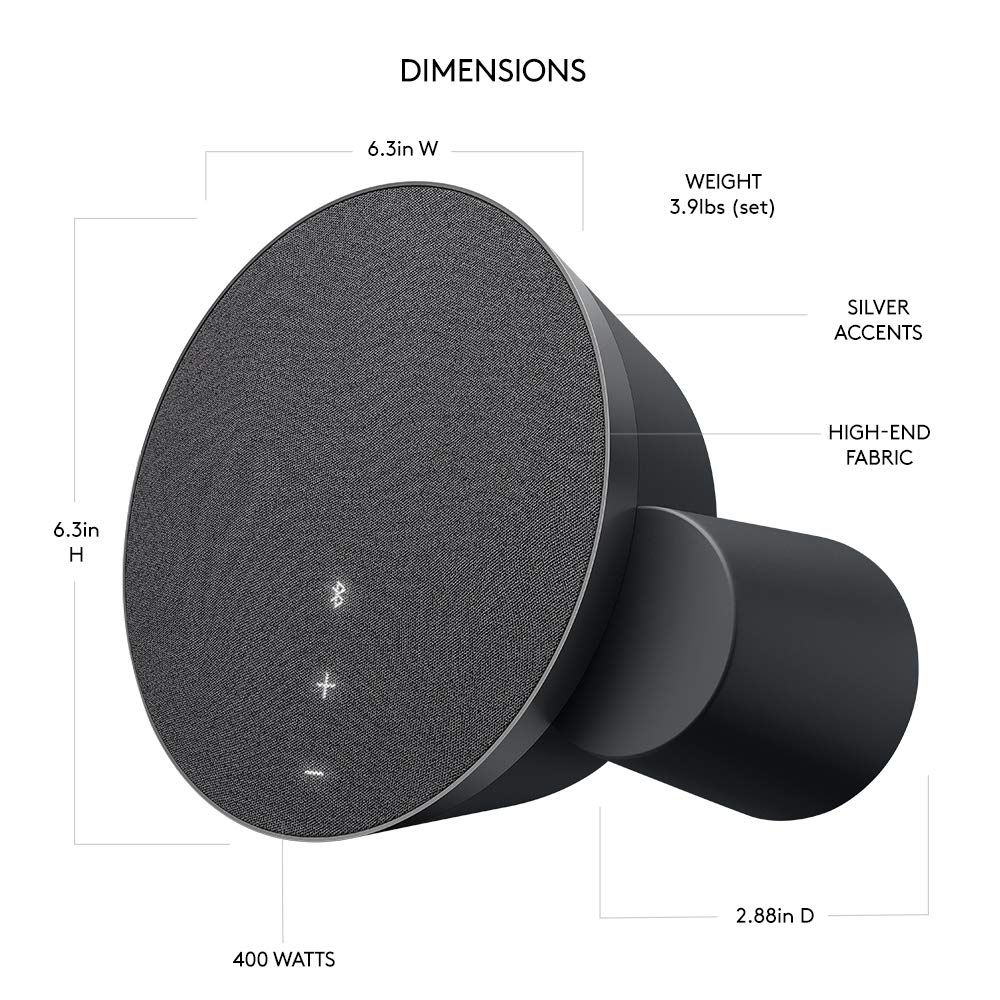 Logitech 980-001281 MX Sound 2.0 Multi Device Stereo Speakers with Digital Audio for Desktop Computers