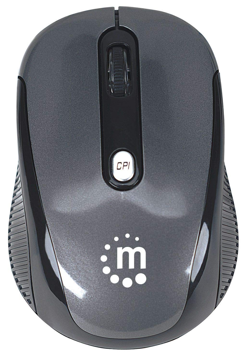 Manhattan Performance Wireless 2000 Ddi USB Optical Mouse with Four Buttons and Scroll Wheel (177795)