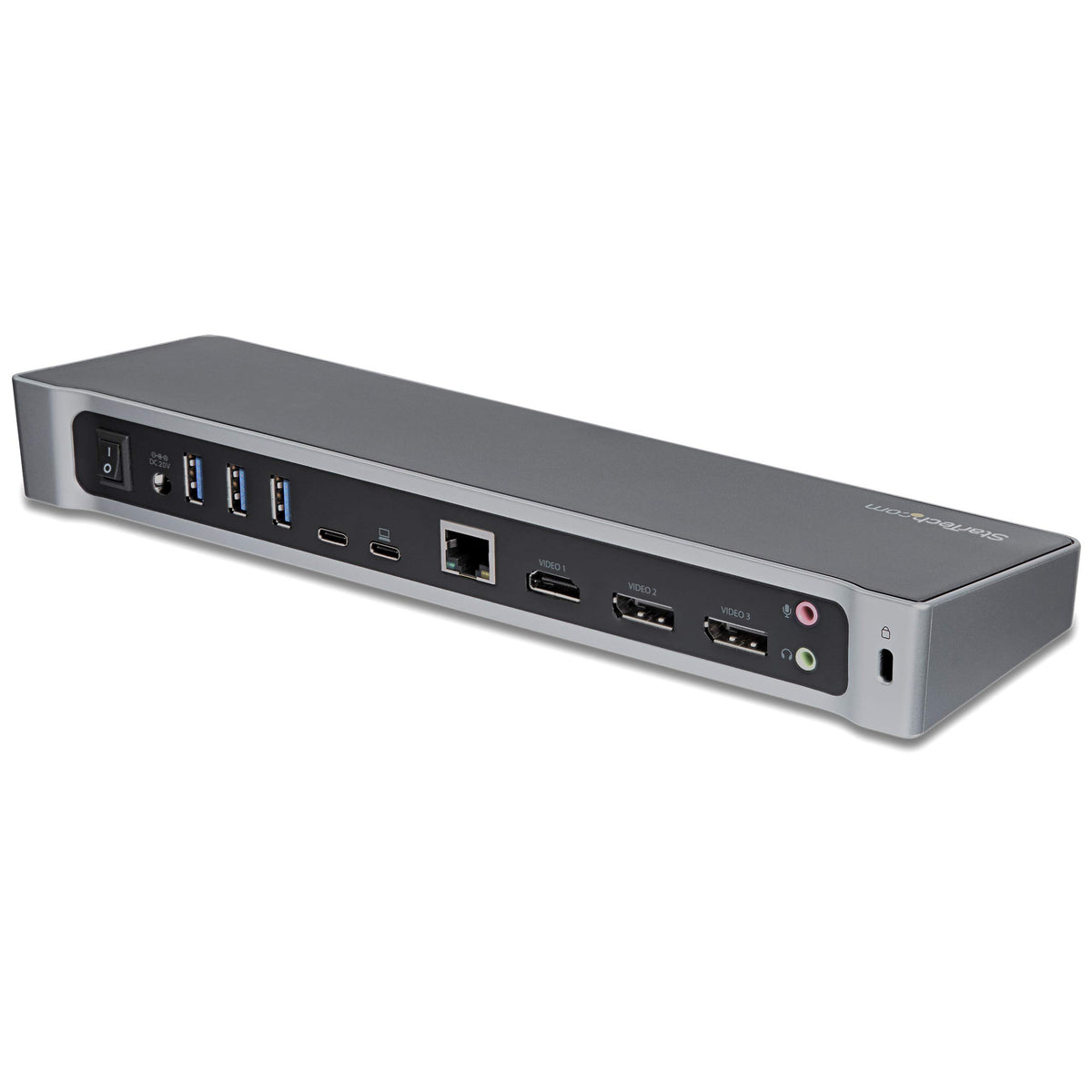 StarTech.com StarTech.com USB-C 4K Triple Monitor Laptop Docking Station with DisplayPort & HDMI - 100W PD - USB 3.1 Dock for Windows & MacBook Pro (DK30CH2DEP)