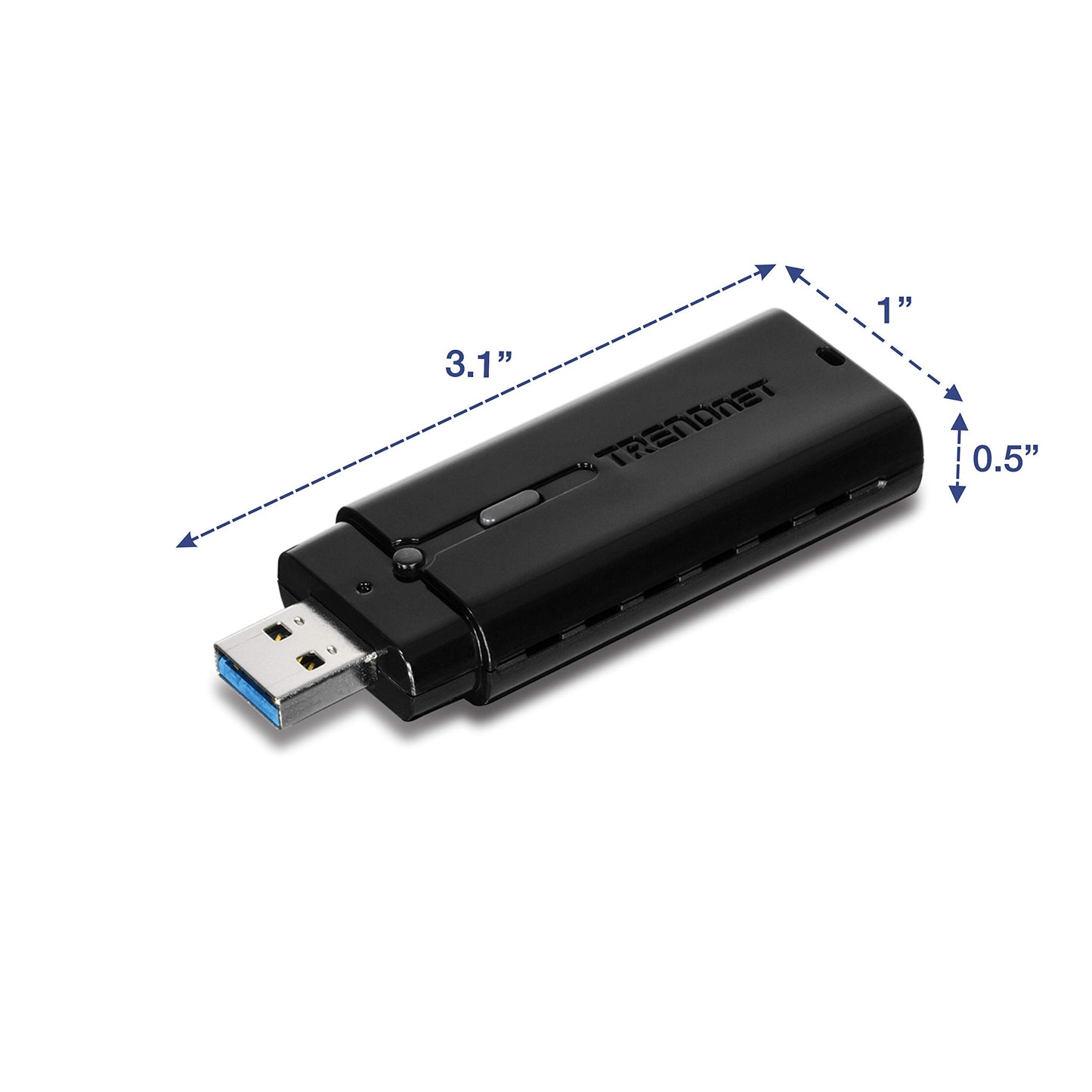 TRENDnet Wireless AC1200 Dual Band USB 3.0 Adapter, TEW-805UB