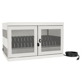 Tripp Lite 16-Port AC Charging Storage Station Cabinet for Chromebook and Laptop, 17-Inch Depth, Wall Mount and Cart Option, White (CSC16ACW)