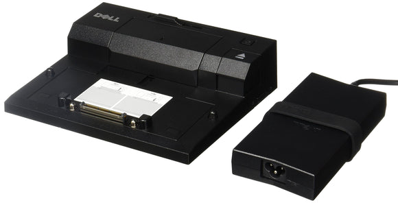 Dell Pro3x USB 2.0 E-Port Replicator with 130-Watt Power Adapter Cord (Black)