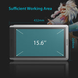 Huion KAMVAS GT-156HDV2 Drawing Monitor Pen Display with 8192 Pressue Sensitivity - 15.6 Inch
