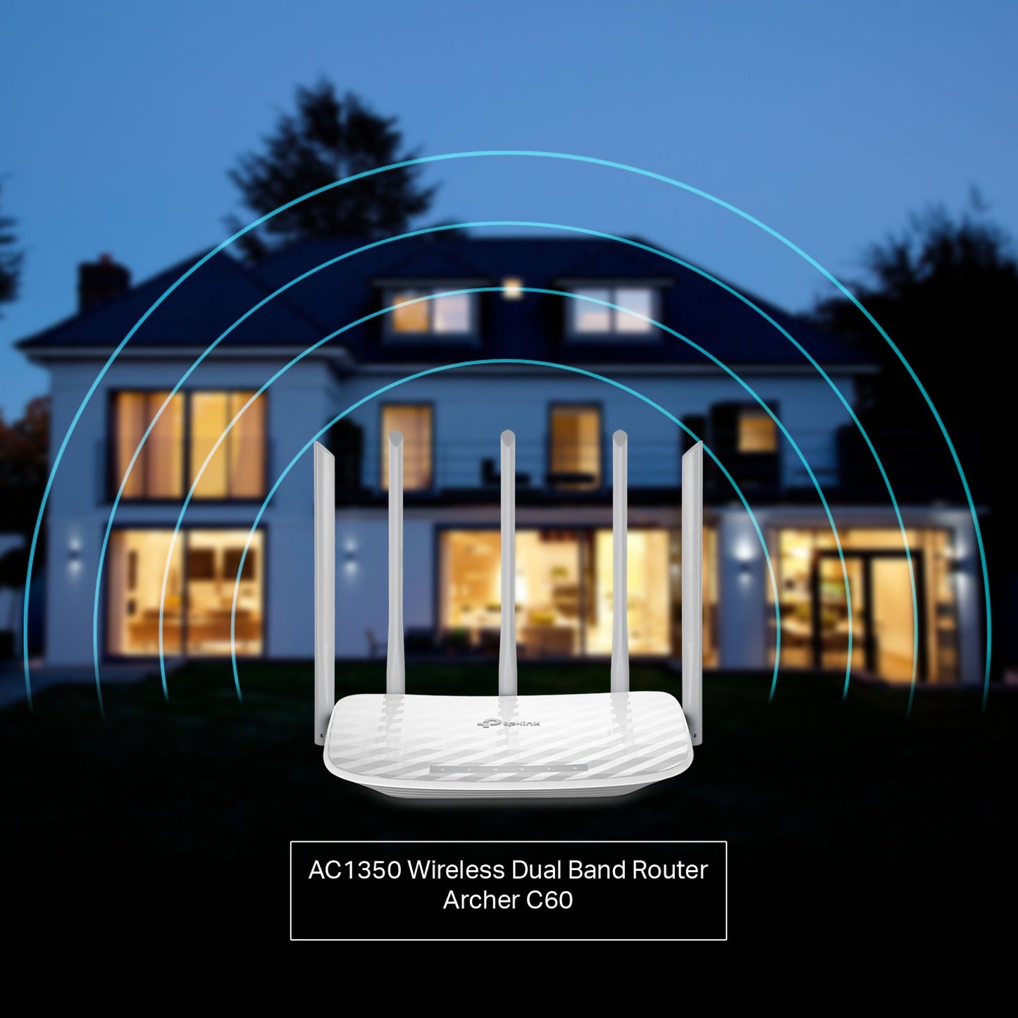 TP-Link Archer C60 Ac1350 Wireless Dual Band Router (White)