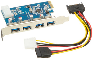 VisionTek 4 Port USB 3.0 PCIe Internal Card - 900544