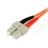 StarTech.com 5m Fiber Optic Cable - Multimode Duplex 62.5/125 - LSZH - LC/SC - OM1 - LC to SC Fiber Patch Cable (FIBLCSC5)