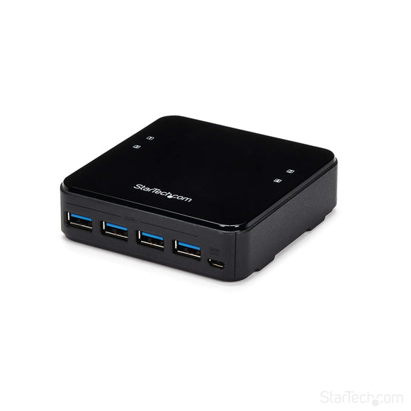 StarTech.com USB 3.0 Peripheral Sharing Switch - 4 USB 3.0 x 4 Computers - Mac/Windows/Linux - USB A/B Switch - USB Switch (HBS304A24A)