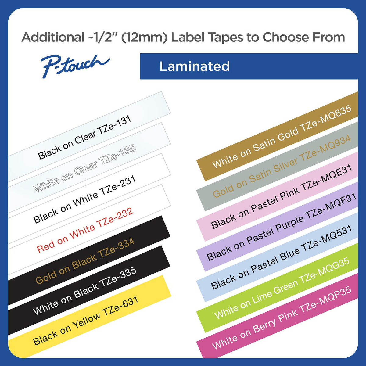Brother TZE131 Genuine P-Touch Tape