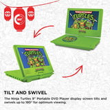 Ematic TMNT900 Teenage Mutant Ninja Turtles 9" Portable DVD Player with Carrying Bag & Headphones
