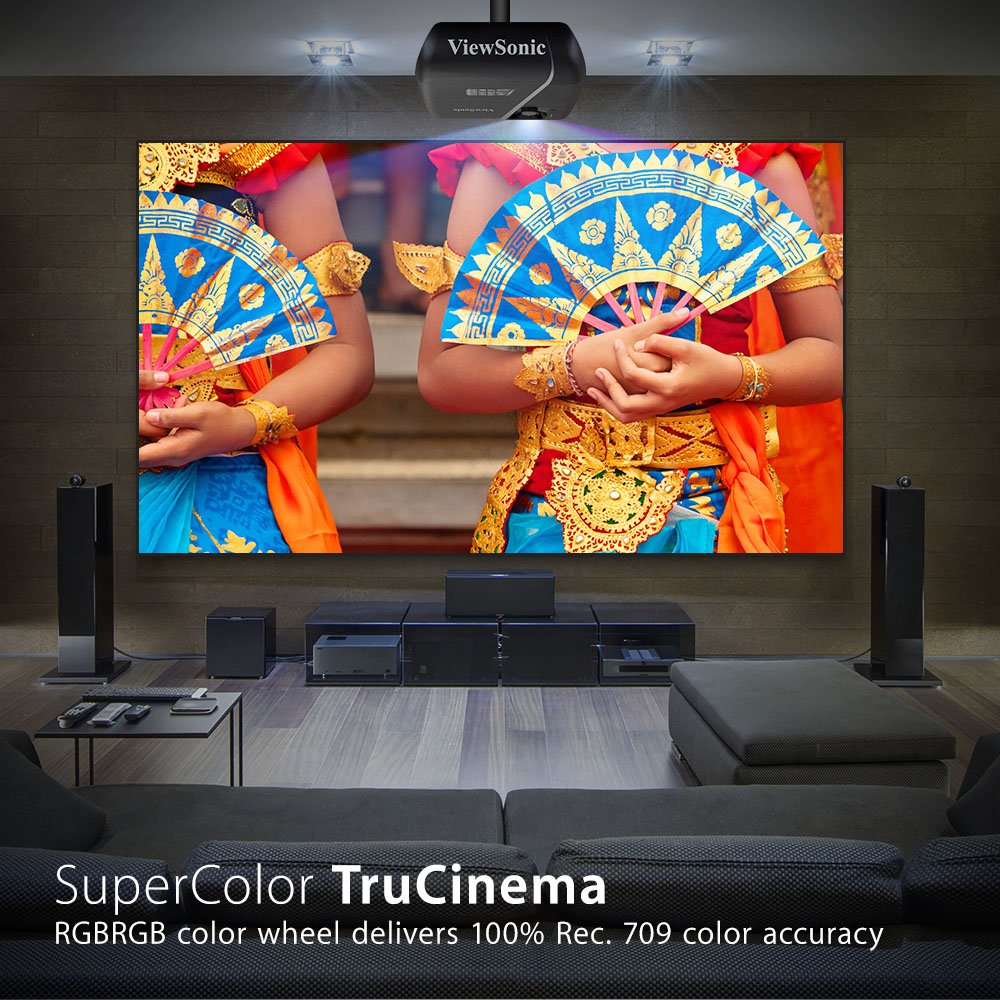 ViewSonic PRO7827HD 1080p HDMI RGBRGB Rec.709 Lens Shift Home Theater Projector