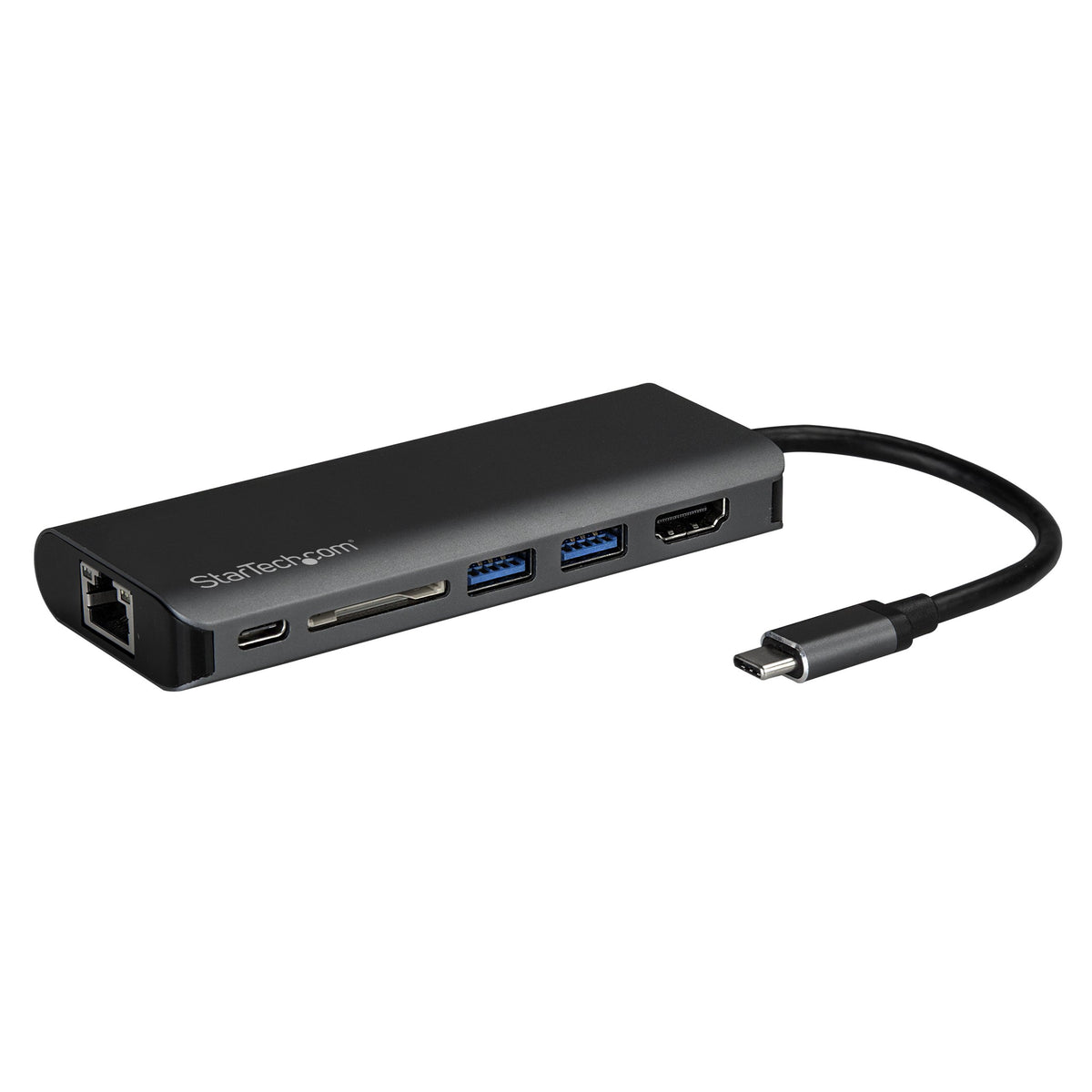StarTech.com USB C Portable Docking Station w/ 4K HDMI, Ethernet, SD Reader, 60W Power Delivery & USB 3.0 for Type C Mac & Windows Laptop (DKT30CSDHPD)