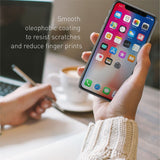 iPhone X Screen Protector, Macally Full HD Tempered Glass Screen Protector [Scratch-Resistant] for Apple iPhone X / 10 (TEMPX)