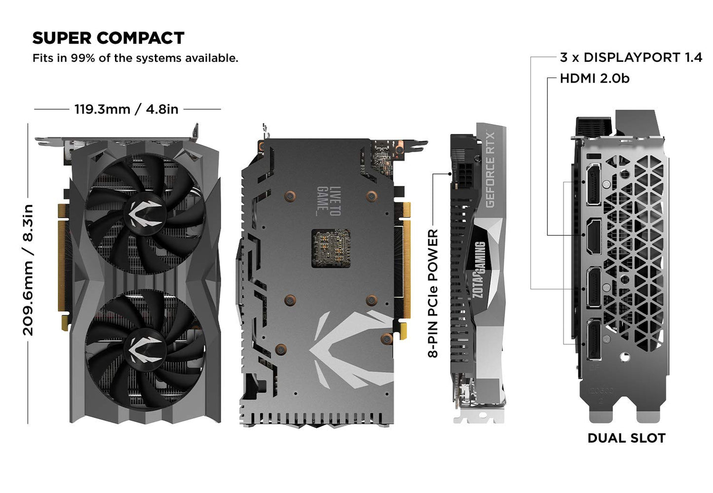ZOTAC Gaming GeForce GTX 1660 Super amp