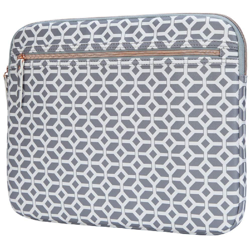 Targus Arts Edition 14-Inch Laptop Sleeve - Geometric, Gray/White (TSS99804GL)