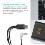 USB Powered 2pc.Black Speaker Portable Design