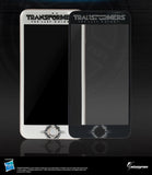 Transformers: Licensed Screen Protector - Black Frame - for iPhone 7 Plus, iPhone 8 Plus, Tempered Glass, 3D Curve Edge Full Screen Coverage, Premium HD Clear 9H Hardness - Swordfish Tech