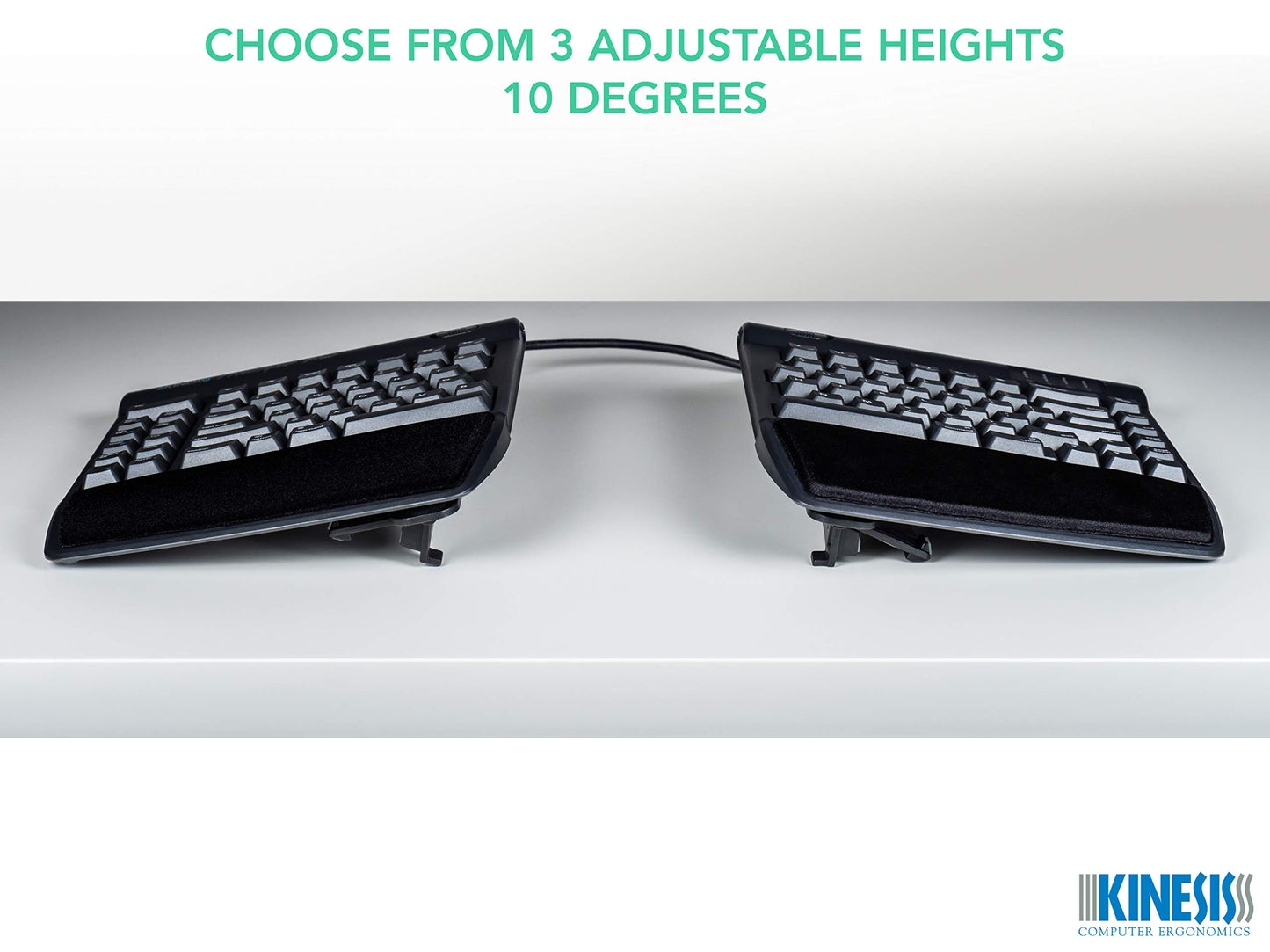 Tenting Accessory for Kinesis Freestyle2 Ergonomic Keyboard, VIP3 with Palm Supports or V3 Without Palm Supports (VIP3)