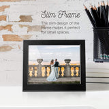 Aluratek - 8" Slim Digital Photo Frame with Auto Slideshow 1024 x 768 Hi-Res