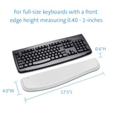 Kensington ErgoSoft Wrist Rest for Standard Keyboards, Grey (K50433WW)