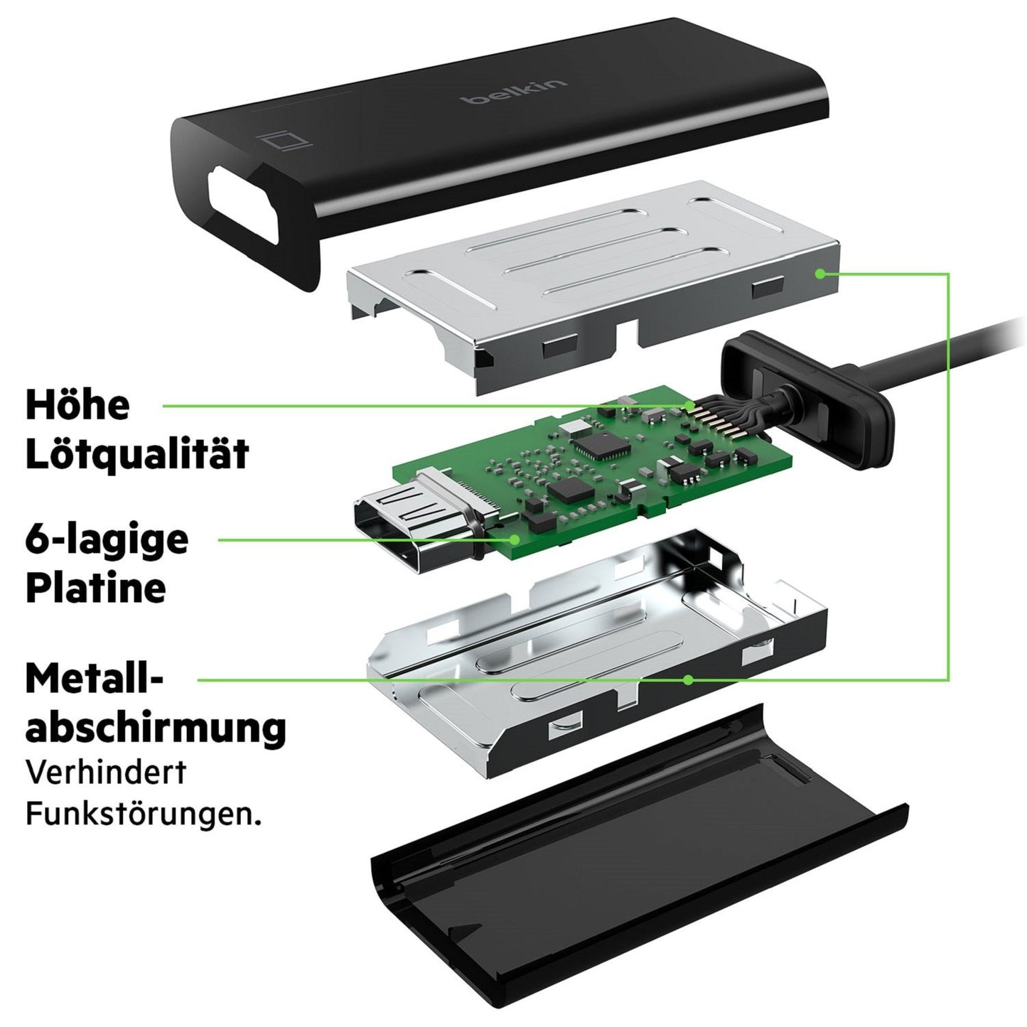 Belkin F2CU038btBLK USB-C to HDMI Adapter