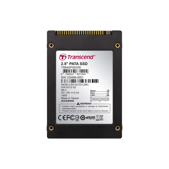 64GB Transcend PSD330 2.5-inch IDE Internal SSD Solid State Disk (MLC Flash)