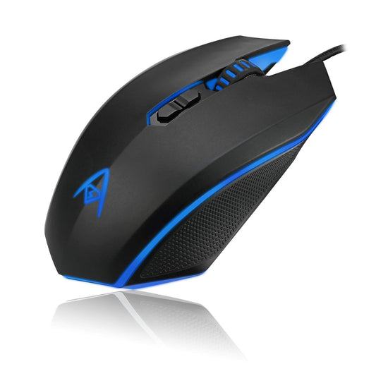 Adesso iMouse X2 Multi Color 7 Button Optical Ergonomic Gaming Mouse with 6 Foot USB Cable Wire and 7 Levels DPI Switch