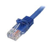 StarTech.com Cat5e Ethernet Cable1 ft - Blue - Patch Cable - Snagless Cat5e Cable - Short Network Cable - Ethernet Cord - Cat 5e Cable - 1ft (RJ45PATCH1)