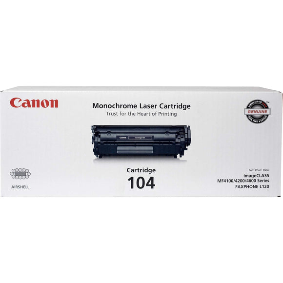 Canon 104 Black Toner Cartridge - 0263B001AA