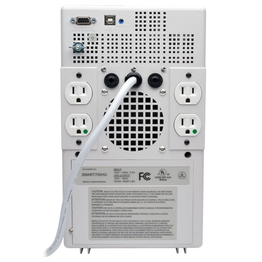 Tripp Lite SMART700HG 700VA 450W UPS Smart Tower AVR Hospital Medical 120V USB DB9, 4 Outlets