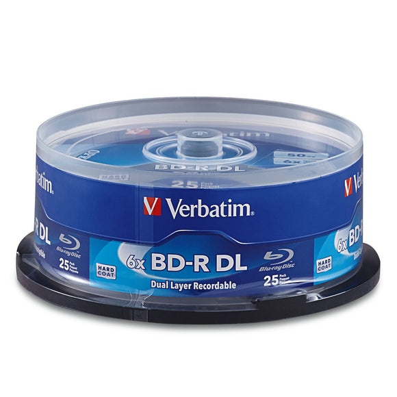 Verbatim 98356 BD-R DL 50GB 6X Surface 25 - Disc Spindle