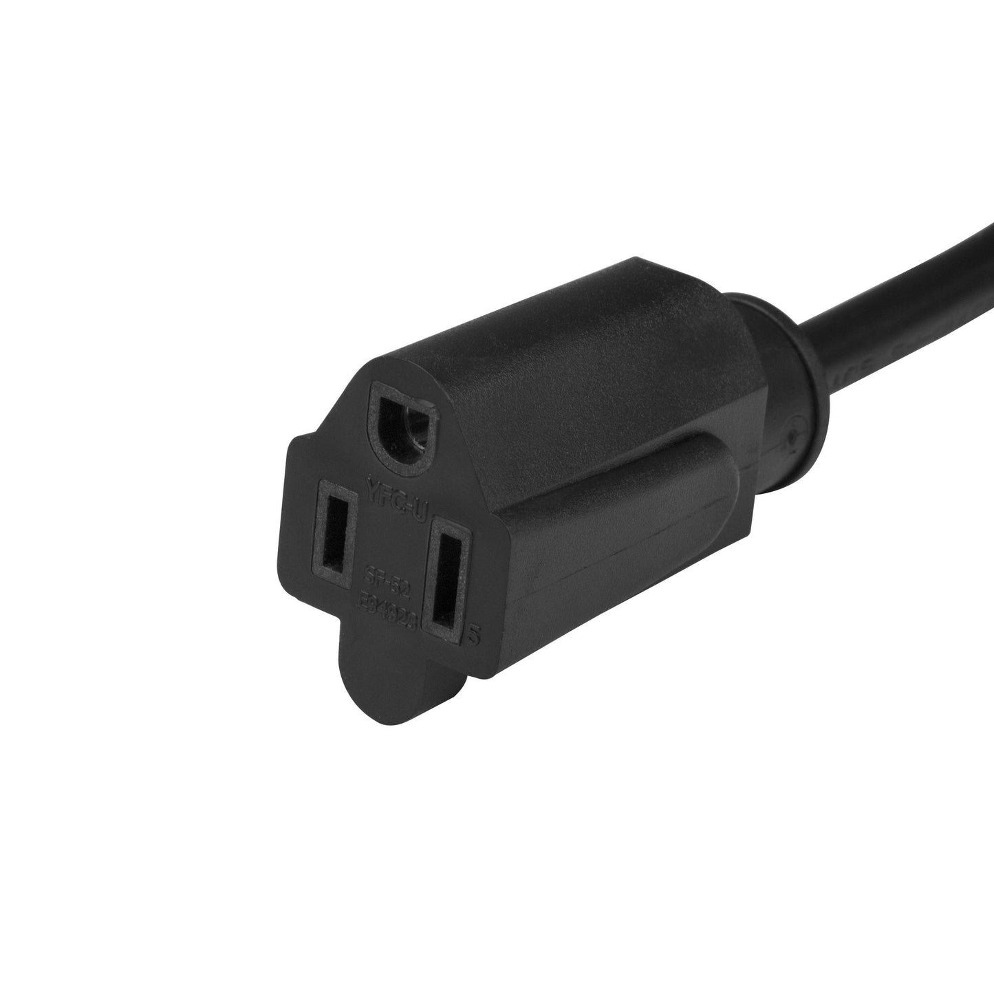 StarTech.com Power Extension Cord - 1.5 ft / 0.5m - Flat - NEMA 5-15P to NEMA 5-15R - Flat Extension Cord - Computer Power Cord (PACF10118IN)