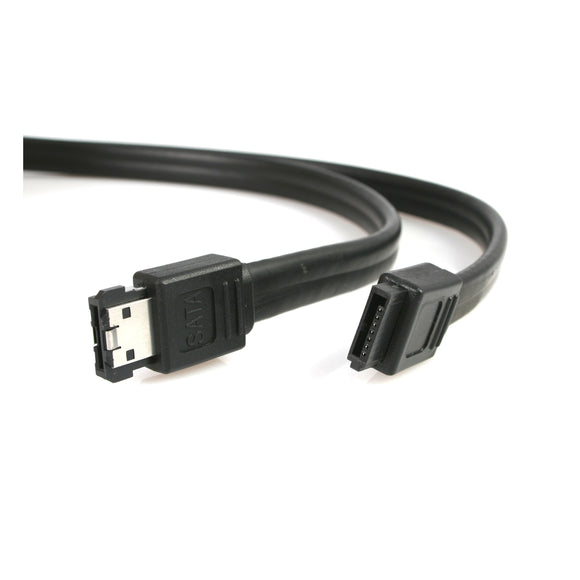 StarTech.com 6 ft Shielded eSATA to SATA Cable - SATA to eSATA Cable - SATA (R) to eSATA (R) - 6 ft - Black - SATA2ESATA6