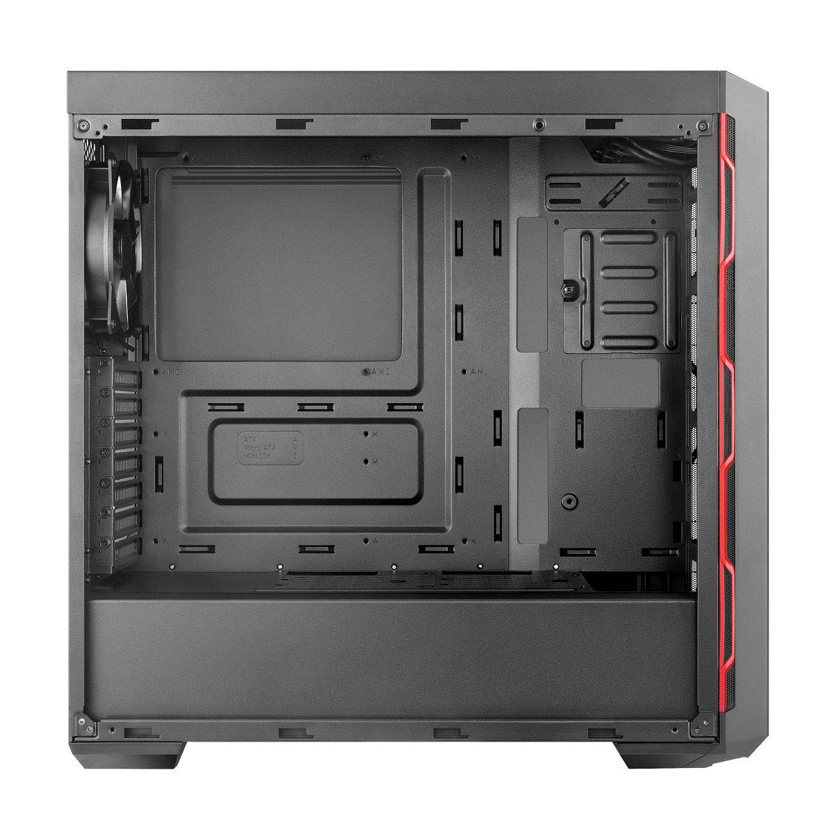 Open Box MasterCase MC500M Mid-Tower ATX Case w/Freeform Modular, Tempered Glass, RGB Panel Plate, Upgrade I/O Panel