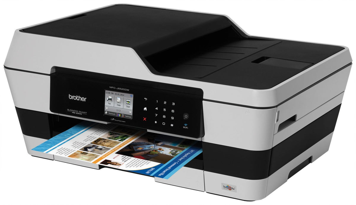 Brother MFC-J6520DW Wireless Color Inkjet Printer with ScannerCopier and Fax