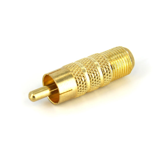 StarTech.com Coaxial to RCA Adapter - RCA to F Type Coaxial - Gold Plated - Male/Female - Coax to RCA Adapter - (RCACOAXMF)