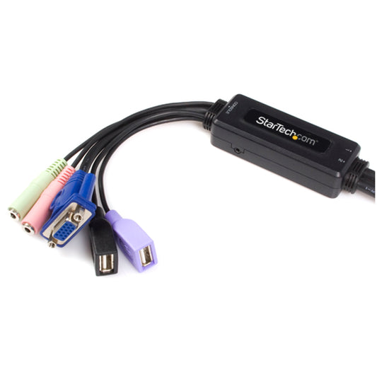 StarTech.com SV215MICUSBA 2-Port USB VGA Cable KVM Switch with Audio