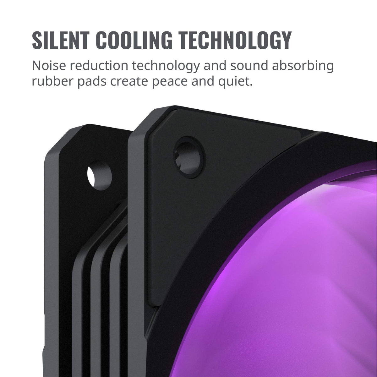 Cooler Master MasterFan SF120R RGB 120mm Square Frame Fan w/RGB LEDs, Hybrid Blade Design, Cable Management and PWM Control Fan