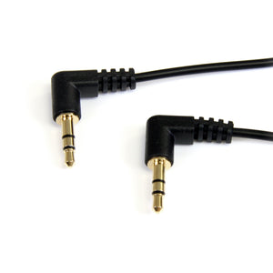 STARTECH MU3MMS2RA Slim 3.5mm 3 feet Right Angle Stereo Audio Cable - M/M