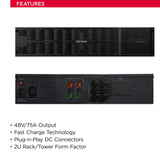 CyberPower BPL48V75ART2U Extended Battery Module, 48V/75A, 2U Rack/Tower