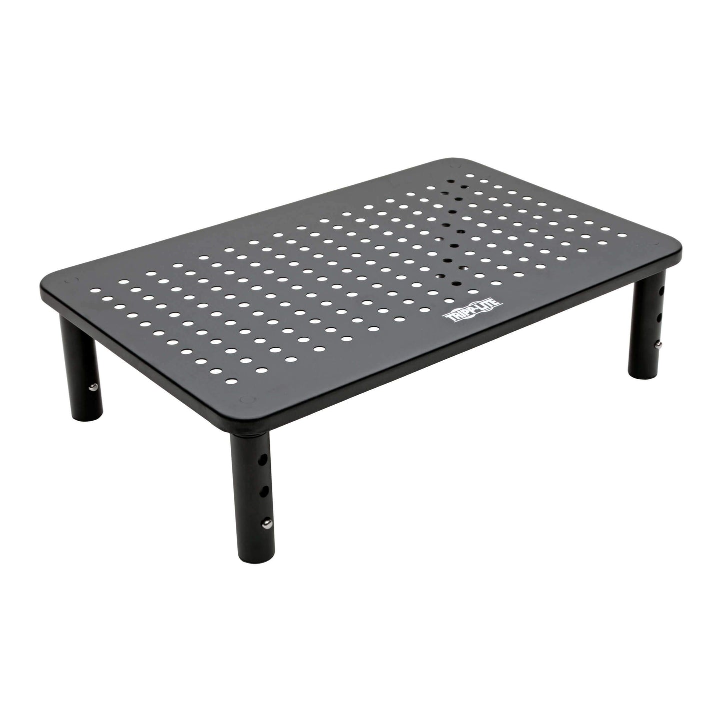 Y417U Tripp Lite Computer Monitor Stand, Adjustable Height, 14 X 9 in, Metal, Black (MR1411M)