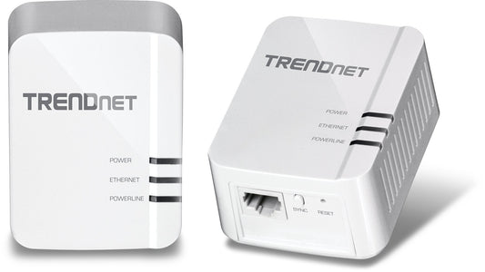 TRENDnet Powerline 1300 AV2 Adapter Kit, Includes 2 x TPL-422E Adapters, IEEE 1905.1 & IEEE 1901, Gigabit Port, Range Up to 300m (984 ft.), TPL-422E2K