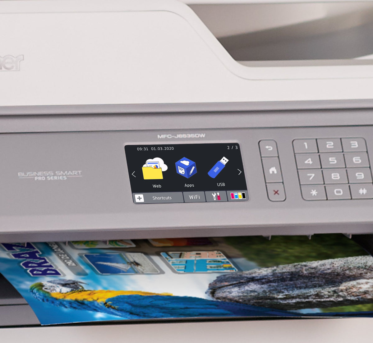 Brother MFCJ6535DW Wireless Color Photo Printer with Scanner, Copier & Fax