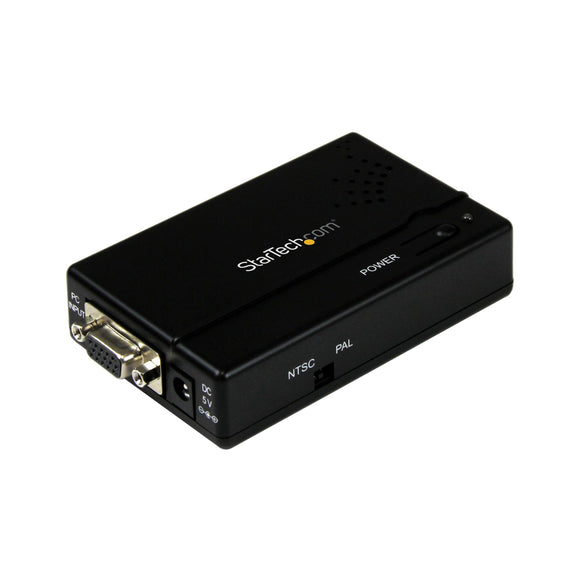 Startech.Com VGA2VID High Resolution Vga to Composite (Rca) or S-Video Converter-PC to Tv Video Adapter-1600X1200 R GB to Tv Converter