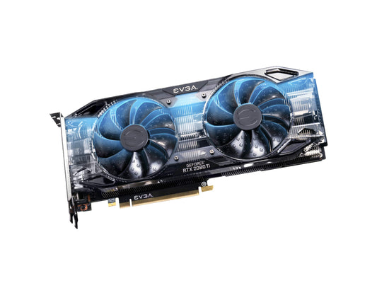 EVGA GeForce RTX 2080 Ti Black Edition Gaming, 11GB GDDR6, Dual HDB Fans & RGB LED Graphics Card 11G-P4-2281-KR
