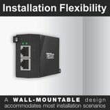 TRENDnet Gigabit Power Over Ethernet Plus (PoE+) Injector,Converts Non-PoE Gigabit to PoE+ or PoE Gigabit, Network Distances up to 100 M (328 Ft.), TPE-115GI