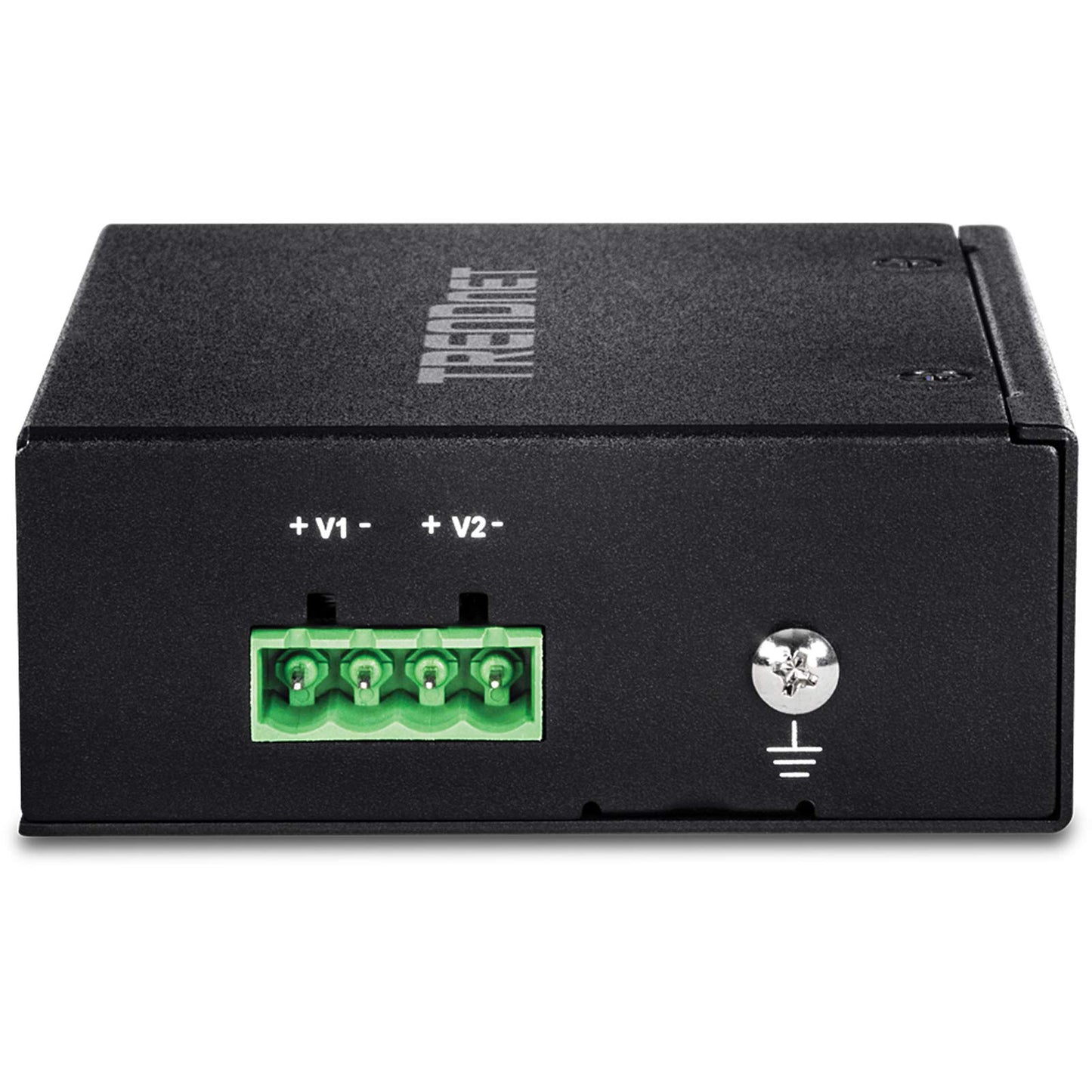 TRENDnet 5-Port Industrial Fast Ethernet PoE+ DIN-Rail Switch, 4 X Fast Ethernet PoE+ Ports, 1 X Fast Ethernet Port, 90W PoE Power Budget, 1 Gbps Switch Capacity