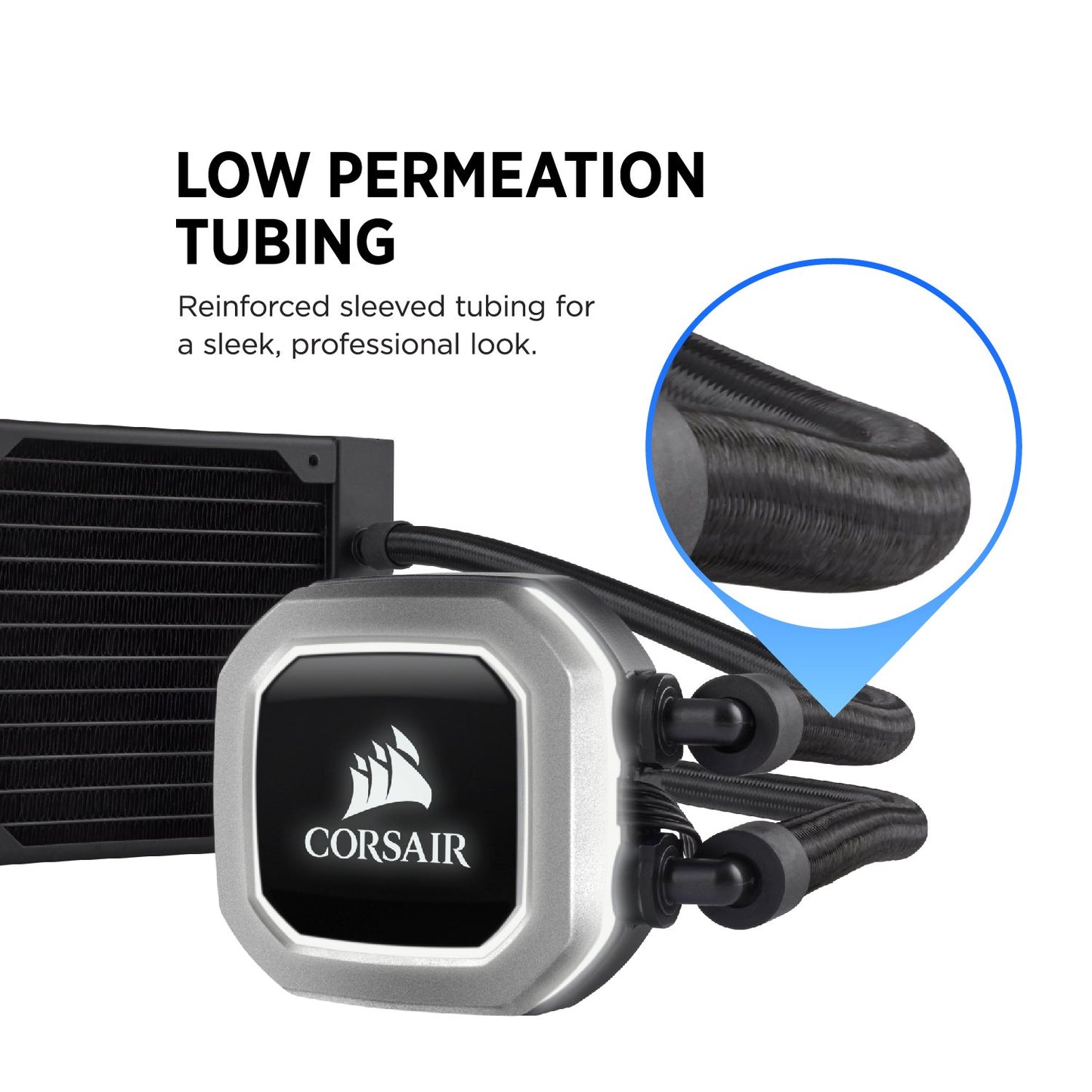 Corsair Hydro Series H75 AIO Liquid CPU Cooler, 120mm Radiator, Dual 120mm SP Series PWM Fans
