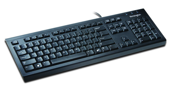 Kensington Keyboard for Life -Cable -Black -USB -104 Key -Computer -Membrane - 64370
