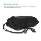 USB Powered 2pc.Black Speaker Portable Design